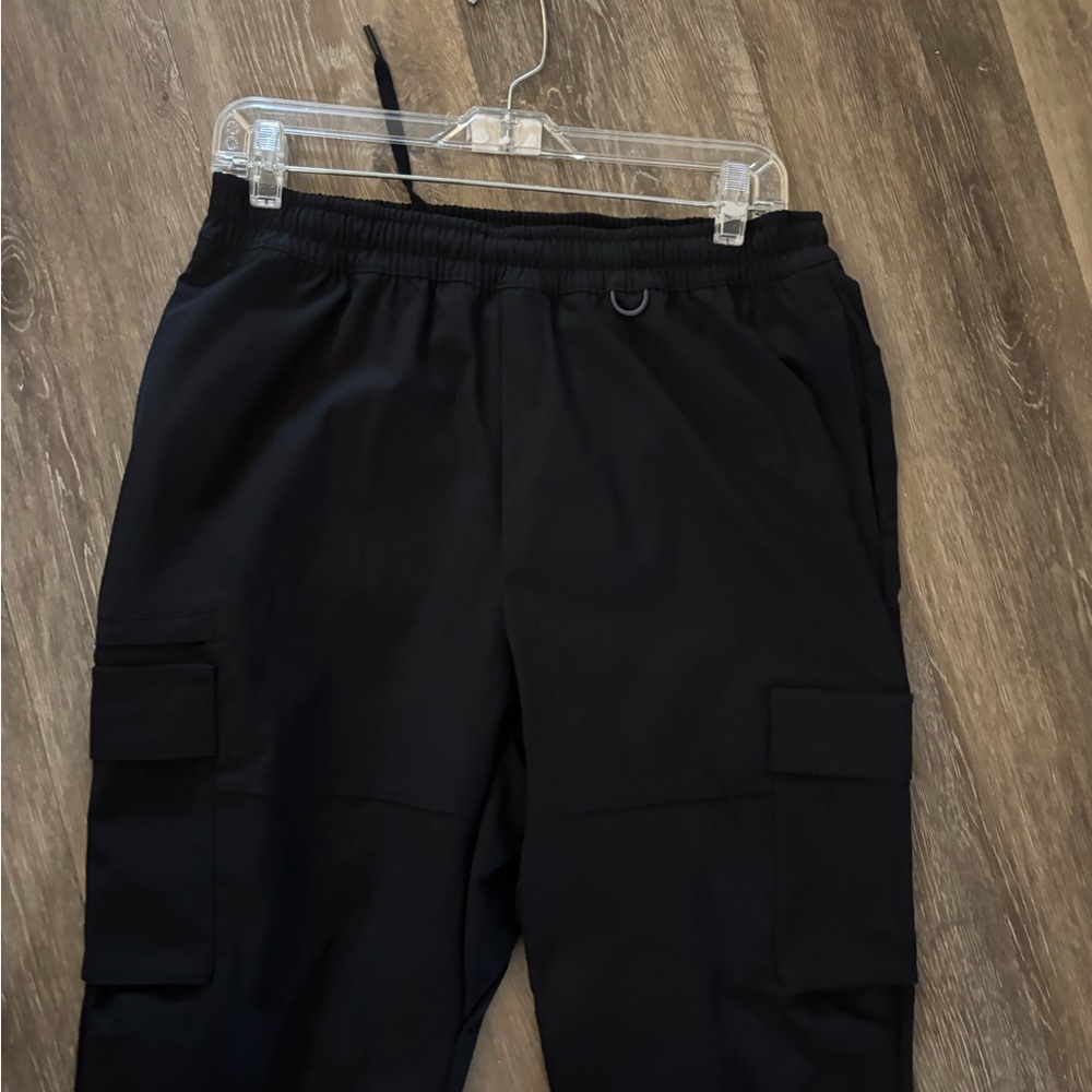 Men's All In Motion Black Cargo Jogger Pants - Lightweight Utility Style Sz M - Picture 4 of 9